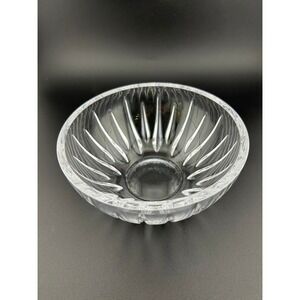 Miller Rogaska Crystal‎ Bowl Starburst Cut Glass Serving  Fruit / Dip